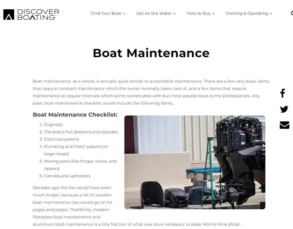 Aluminum Boat Maintenance