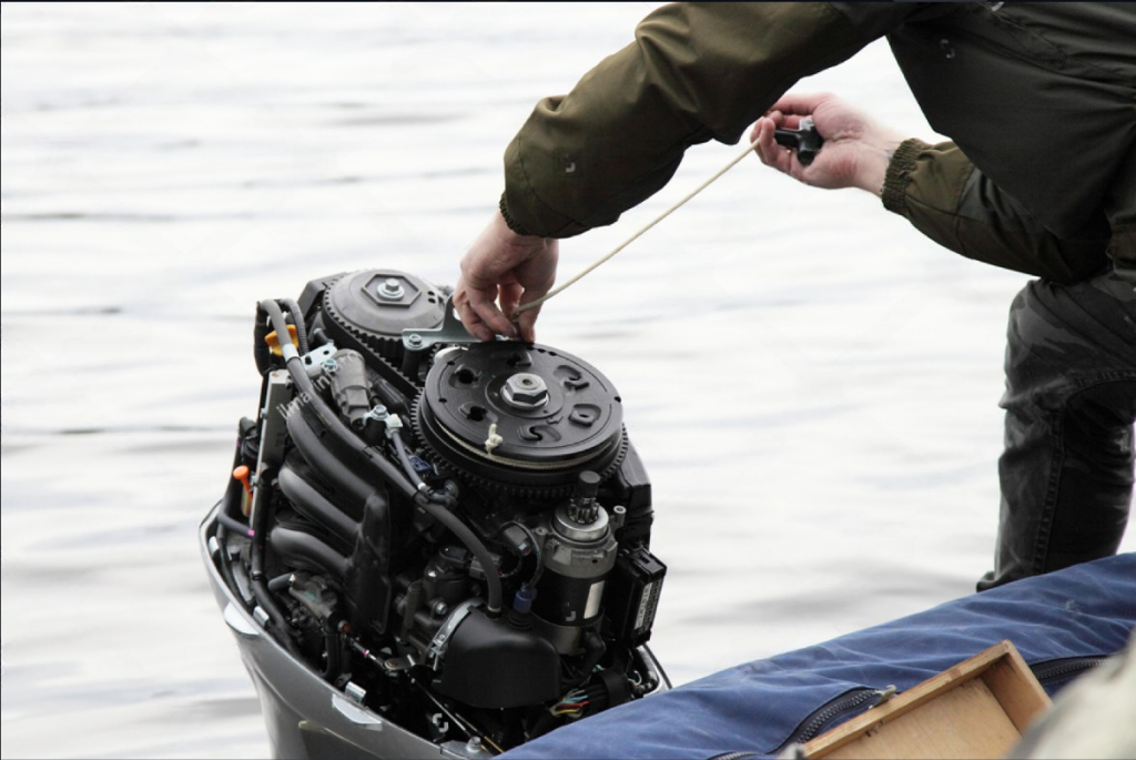 outboard engine installation