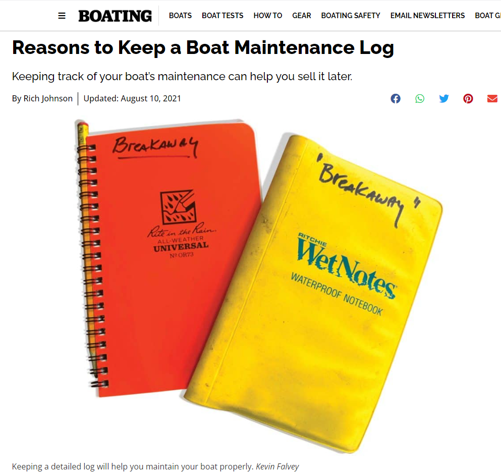 https://www.boatingmag.com/story/how-to/reasons-to-keep-a-boat-maintenance-log/