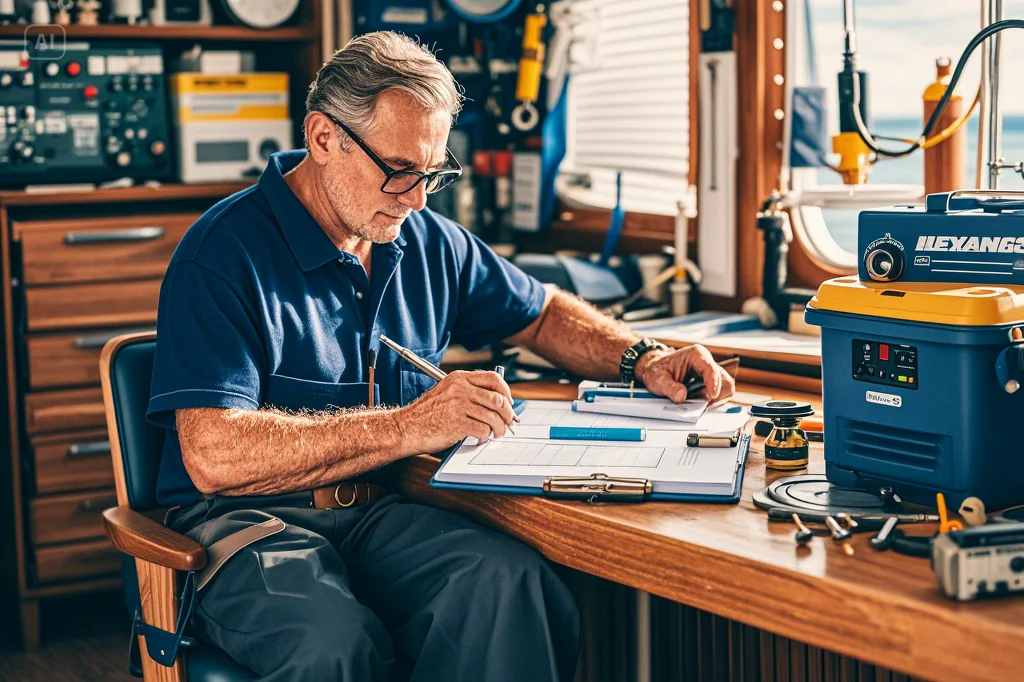 Boat Generator Installation