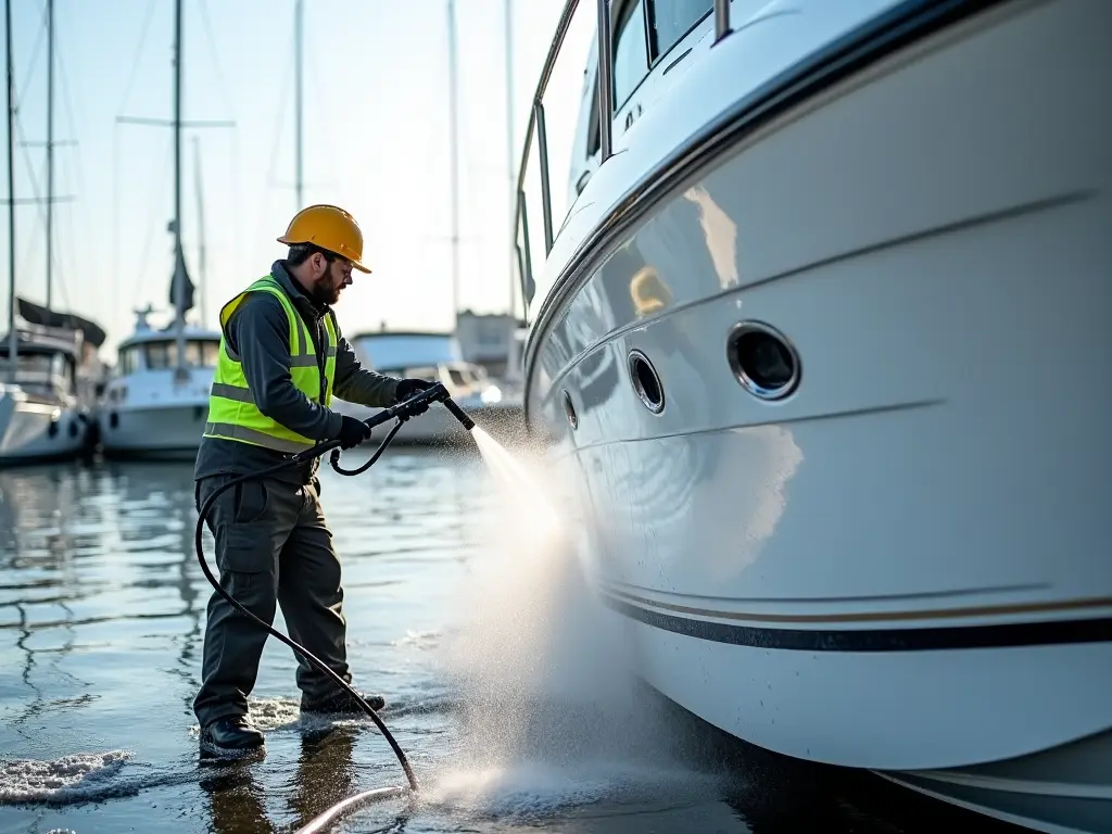 best way to wash a boat