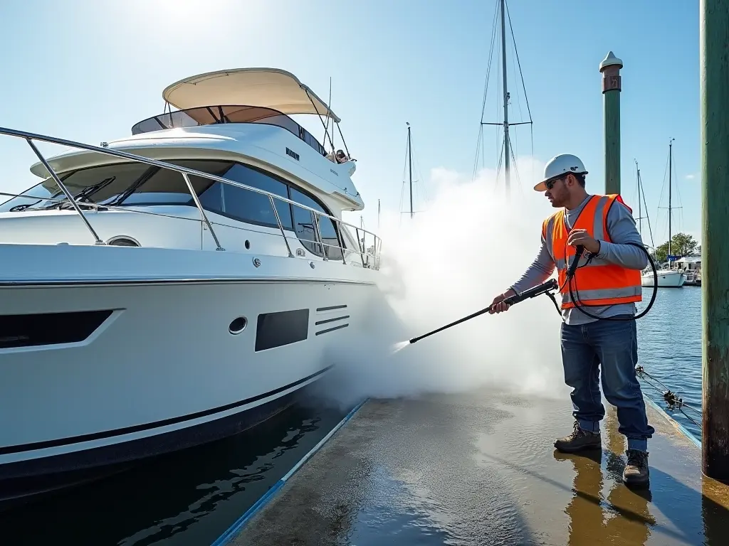 best way to wash a boat