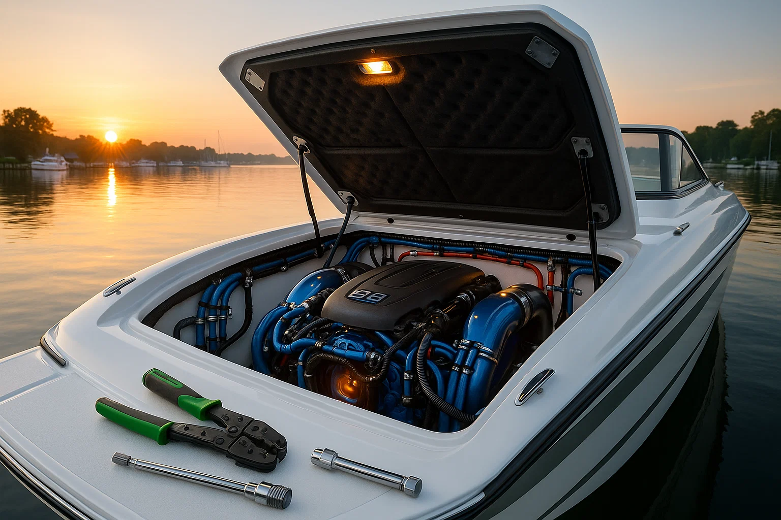 Connecting Fuel Lines and Electrical Systems