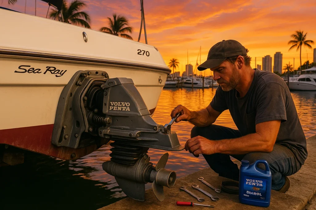 volvo penta stern drive maintenance