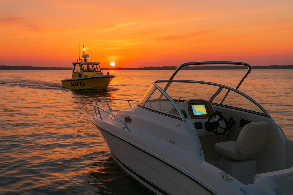 boat towing service
