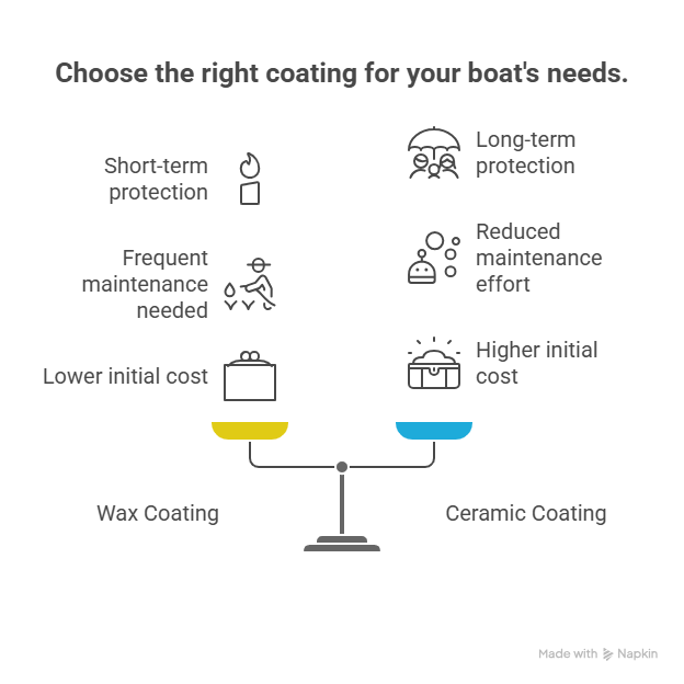 Choose the right coating for your boat's needs. Choose the right coating for your boat's needs.