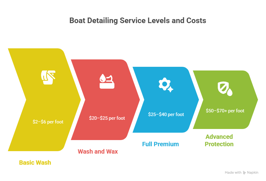 Boat Detailing Service Levels and Costs Boat Detailing Service Levels and Costs