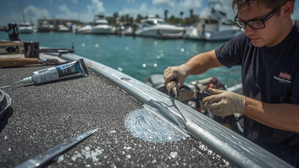 how to repair an aluminum boat