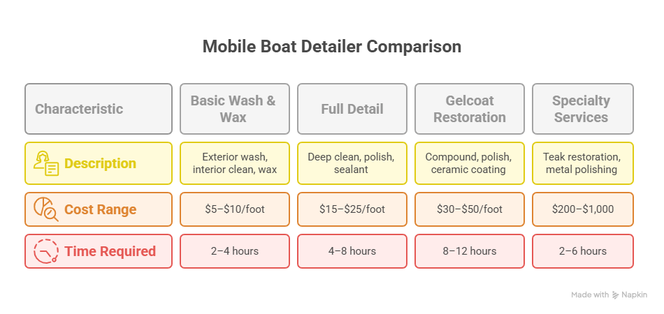 Mobile Boat Detailer Comparison Mobile Boat Detailer Comparison