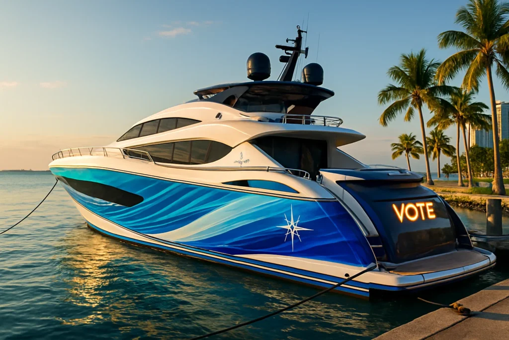 yacht graphic design