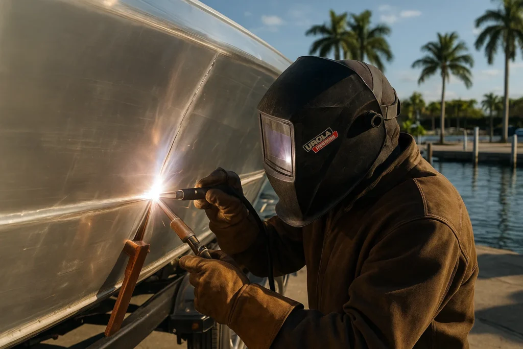 Aluminum Boat Repair Welding