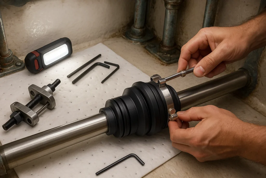 v-drive shaft seal replacement