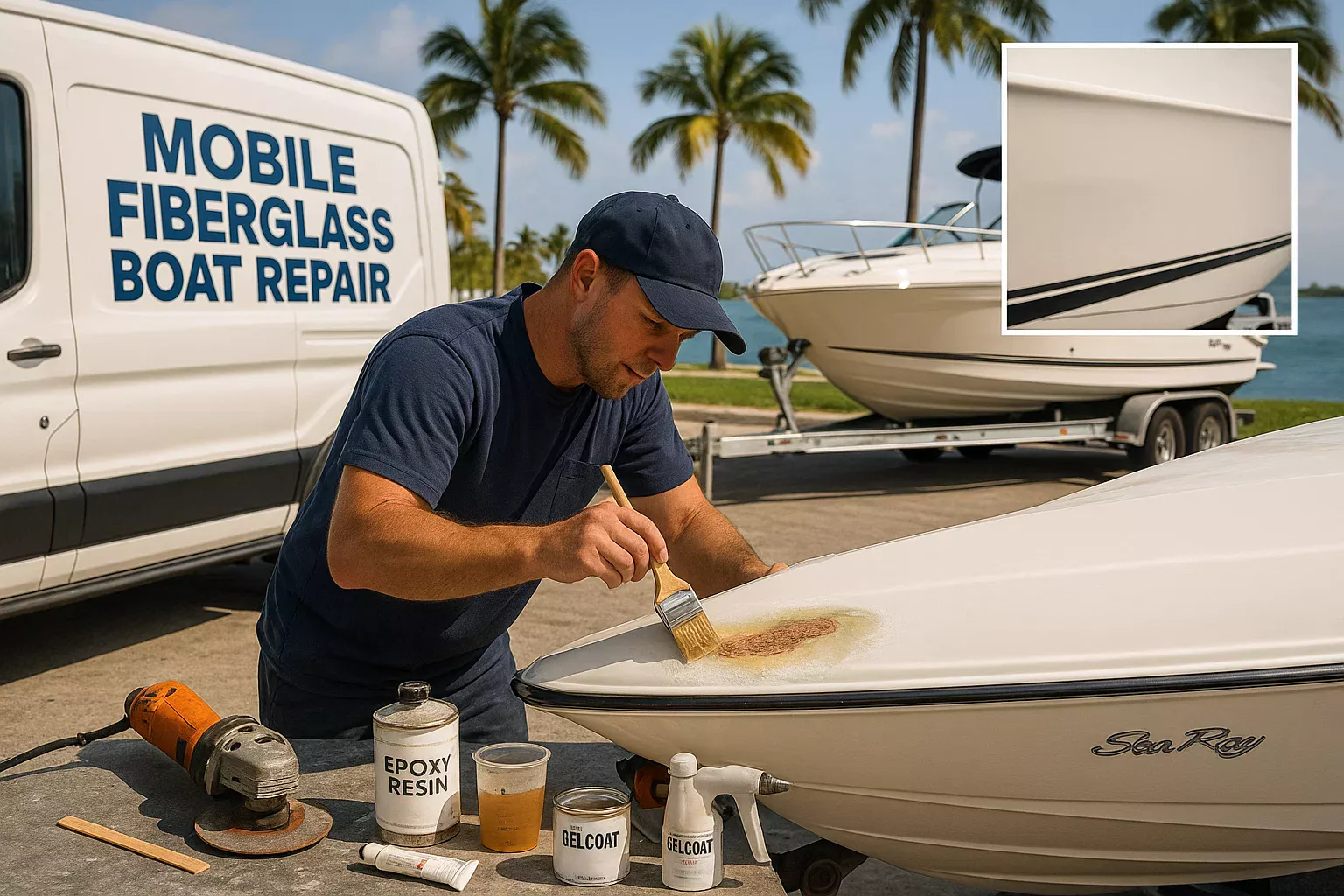 Fast Mobile Fiberglass Boat Repair Services Near You