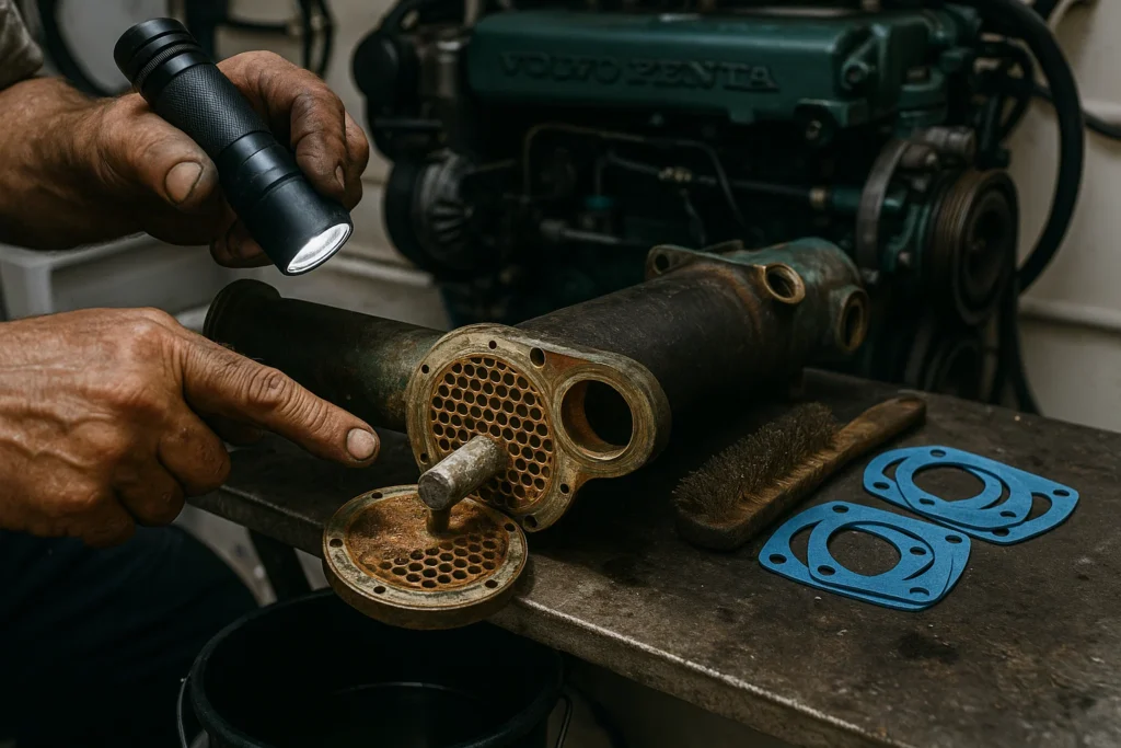 boat heat exchanger repair