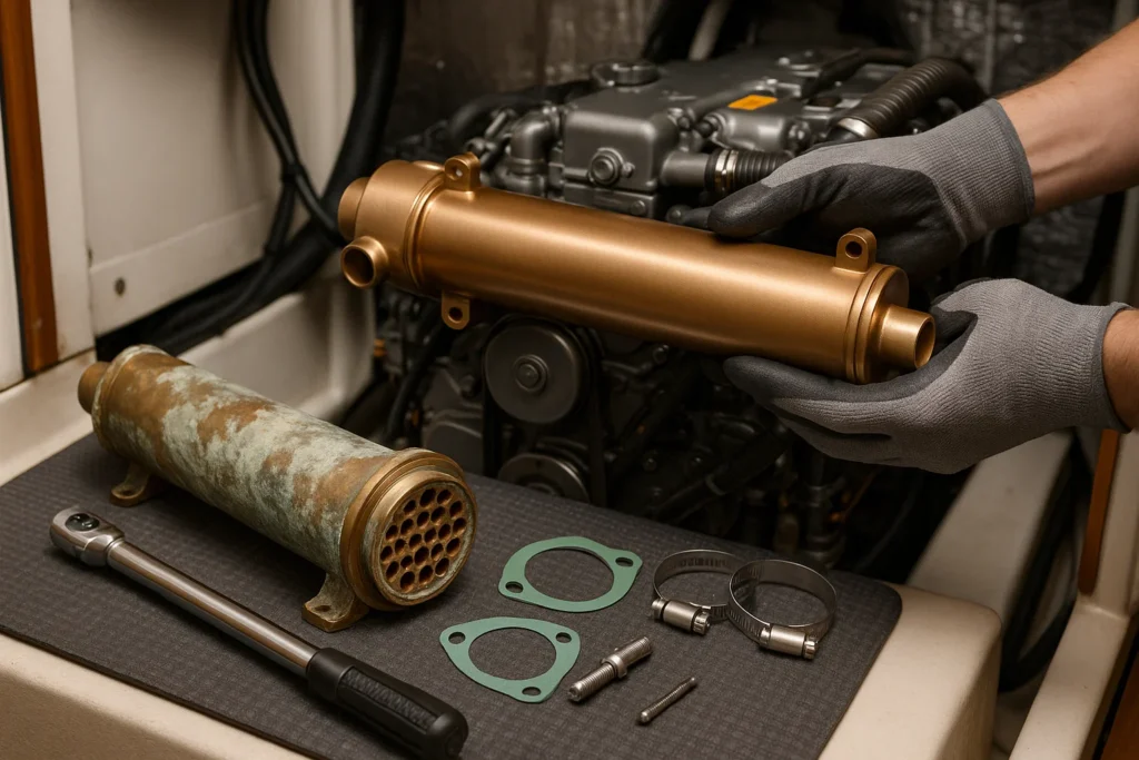 boat heat exchanger replacement