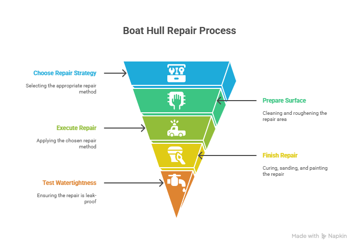 Boat Hull Repair Process Boat Hull Repair Process