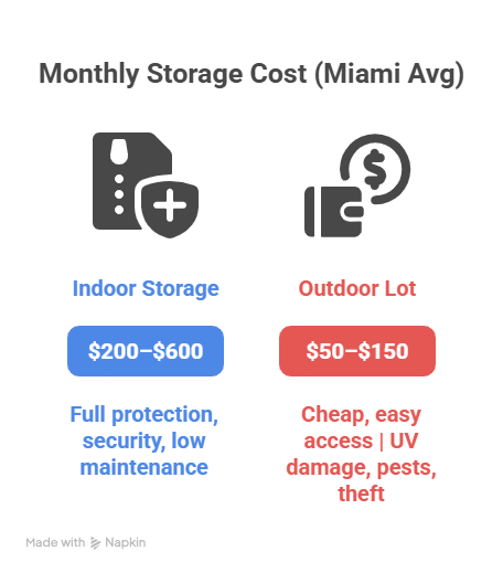 Monthly Storage Cost Monthly Storage Cost (Miami Avg)