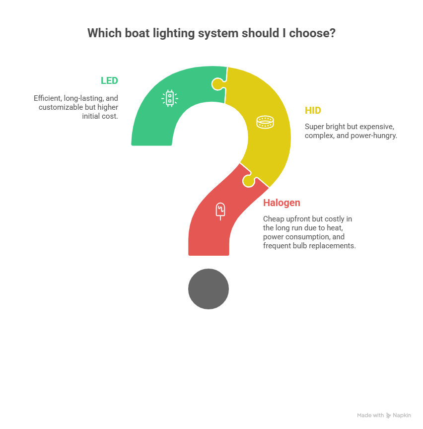 Which boat lighting system should I choose Which boat lighting system should I choose?