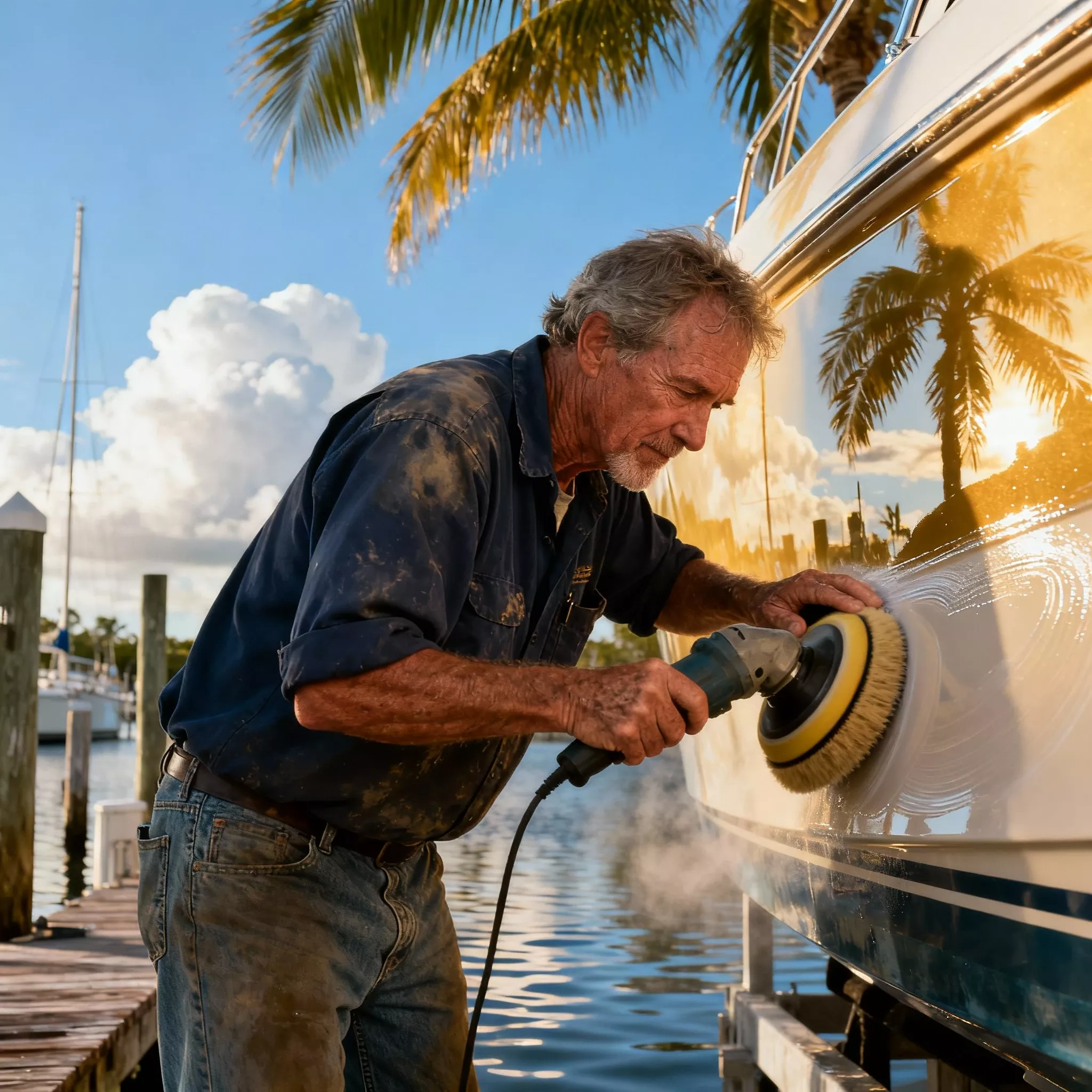fiberglass boat oxidation repair